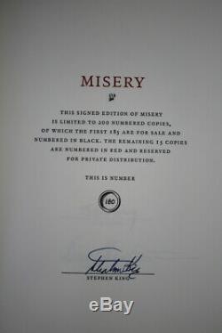 Stephen King (2018)'Misery', US signed limited edition, Suntup Press