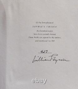Styron, William. Sophie's Choice. Signed, Limited Edition