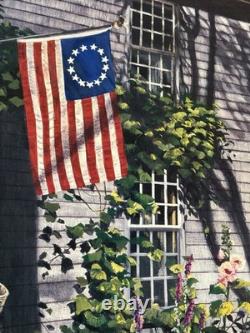 Susan Rios Nantucket Signed Serigraph 1/850 Limited Edition American Flag