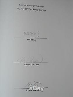 THE ART OF STAR WARS GALAXY Deluxe Limited Edition 733/1000 SIGNED by MOEBIUS ua