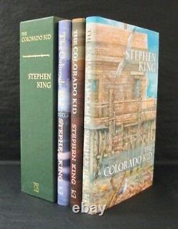 THE COLORADO KID HAVEN Stephen King 3 x SIGNED LTD MATCHING # SLIPCASED SET