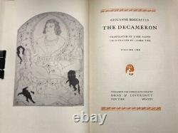 THE DECAMERON Giovanni Boccaccio (1925) Vol. 1 & 2 Limited Edition Signed by Pub