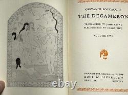 THE DECAMERON Giovanni Boccaccio (1925) Vol. 1 & 2 Limited Edition Signed by Pub