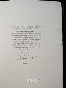 THE EMPEROR Signed Limited Edition #40/75 CHARLES SIMIC Illus ERIK STOTIK Rare