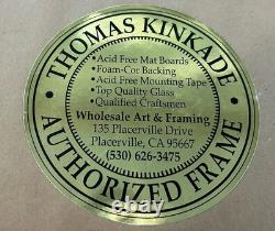 THOMAS KINKADE Signed Limited Edition Print S/N Hometown Bridge 2481/2950