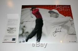 TIGER WOODS SIGNED UDA 16x20 SIGNATURE SHOTS LIMITED EDITION #73/100 RARE