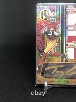 TREY LANCE Rookie 2021 Panini Gold Standard Triple Patch Auto 49ers RPA (37/49)