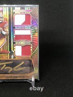 TREY LANCE Rookie 2021 Panini Gold Standard Triple Patch Auto 49ers RPA (37/49)