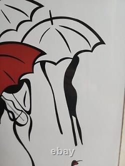 Tatyana Matkovtsev Signed Print. Umbrellas 2016 Limited Edition 2/25. 13×19