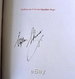 Techniques of Graeco-Egyptian Magic Deluxe Grimoire Signed Stephen Skinner RARE