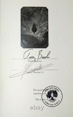 Terry Brooks SIGNED Wishsong of Shannara Grim Oak Limited Edition Hardcover PC