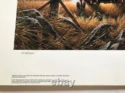 Terry Redlin Patiently Waiting Signed and Numbered Limited Edition Print 23x36