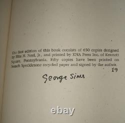 The Despain Papers George Sims 1992 Holmes 1st ed. Signed #19/50 Bibliomystery