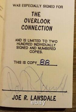 The Drive In 1 & 2 by Joe R. Lansdale Signed Overlook Connection #88 of 200 RARE