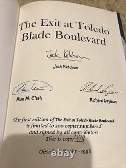The Exit At Toledo Blade Boulevard Rare SIGNED & OOP Limited Edition