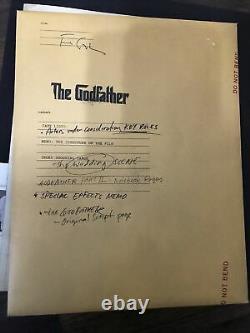 The Godfather Notebook Limited Edition Signed By Francis Ford Coppola! #0110