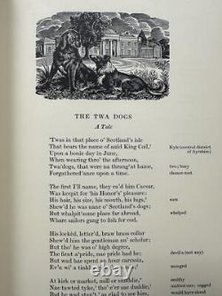 The Poems of Robert Burns. 1965. Limited Editions Club. Signed Joan Hassall Illu