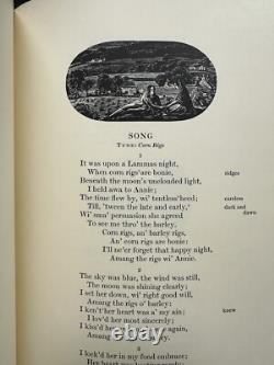 The Poems of Robert Burns. 1965. Limited Editions Club. Signed Joan Hassall Illu