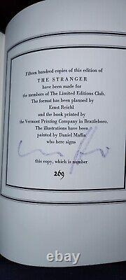 The Stranger by Camus The Limited Editions Club Signed by Artist Daniel Maffia