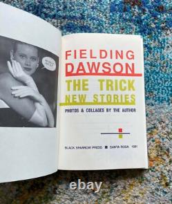 The Trick New Stories Fielding Dawson Signed Lettered Book Black Sparrow Press The Trick New Stories Fielding Dawson Signed Lettered Book Black Sparrow Press