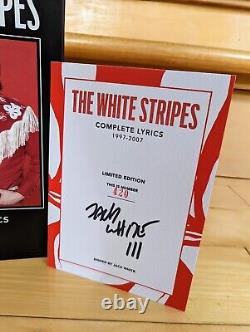 The White Stripes COMPLETE LYRICS Limited Edition SIGNED & Numbered Insert #420