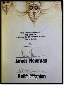 The Wicked JAMES NEWMAN SIGNED Mint Necessary Evil Lettered Metal Case 1/26