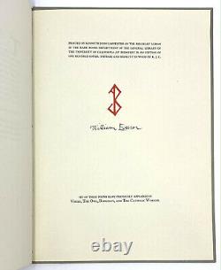 The Year's Declension, William Everson. Signed Limited First Edition 1961