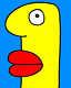 Thierry Noir Yellow Classic Head Noir LARGE format Limited Edition Berlin wall