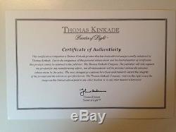 Thomas Kinkade DISNEY PINOCCHIO Limited Edition 28X42 Canvas R/E #3 SIGNED, RARE