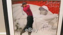 Tiger Woods Signed UDA Framed 16x20 Signature Shots Limited Edition #62/100 RARE