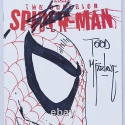 Todd Mcfarlane Hand Sketch Original Comic Art Signed Stan Lee Cbcs 9.8 Ss