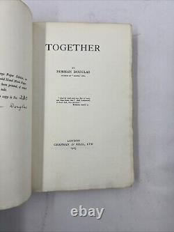 Together Norman Douglas Travelogue First Edition 1923 Limited Edition Signed