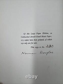 Together Norman Douglas Travelogue First Edition 1923 Limited Edition Signed