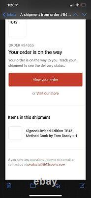 Tom Brady Limited Edition TB12 Method Signed Book