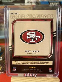Trey Lance RPA FOTL Gold Standard 2 Color X2 #d/22 Rookie SP SSP auto 49ers
