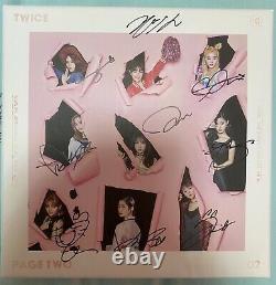 Twice Page Two Limited Edition 2nd Mini Album Autographed No Photocard Pink Ver