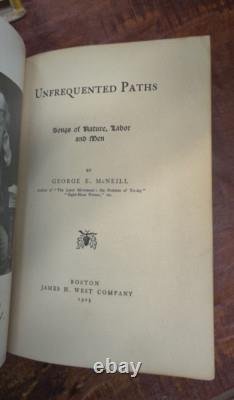 Unfrequented Paths 1903 Hardcover George McNeill Signed limited edition Rare