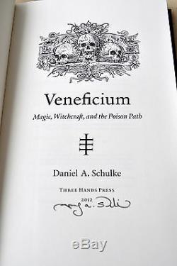 VENEFICIUM Dlx Signed Daniel Schulke Andrew Chumbley Witchcraft Poisons Grimoire