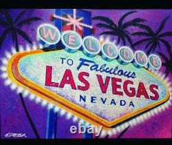 Vegas Artist Signed Limited Edition 16 x 20 Canvas Giclée Painting
