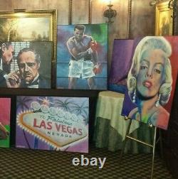Vegas Artist Signed Limited Edition 16 x 20 Canvas Giclée Painting