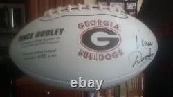 Vince Dooley Signed LIMITED Edition Georgia Bulldogs Football with UGA Accolades