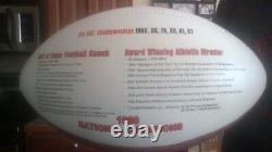 Vince Dooley Signed LIMITED Edition Georgia Bulldogs Football with UGA Accolades