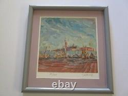 Vintage Marco Sassone Serigraph Silkscreen Signed Limited Edition Impressionist