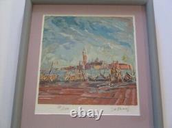 Vintage Marco Sassone Serigraph Silkscreen Signed Limited Edition Impressionist