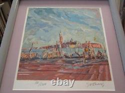 Vintage Marco Sassone Serigraph Silkscreen Signed Limited Edition Impressionist
