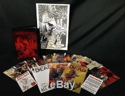 WALKING DEAD #115 10TH ANN BOX SET With14 SIGNED COVERS BY ADLARD & A3 PRINT