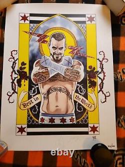 WWE CM Punk Autographed Second City Saint Lithograph Poster limited edition /500