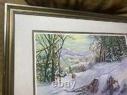 W. S Dawson Standing Silent Limited Edition Lithograph 61/500 Signed/Framed