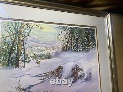 W. S Dawson Standing Silent Limited Edition Lithograph 61/500 Signed/Framed