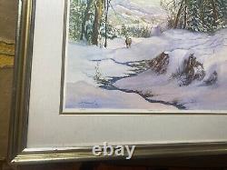 W. S Dawson Standing Silent Limited Edition Lithograph 61/500 Signed/Framed